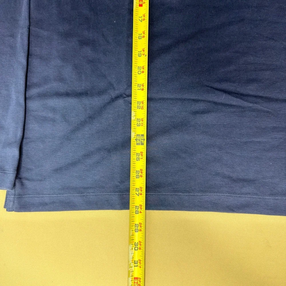 NEW BananaRepublic Luxury-Touch Long-Sleeve T-Shirt Navy Blue‎ XL 873604-03-1